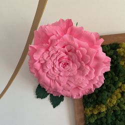 Italian Crepe Paper Flower, Large Rose, Great for Party Or Wall Decor
