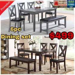 Table And 4 Chairs And Bench 