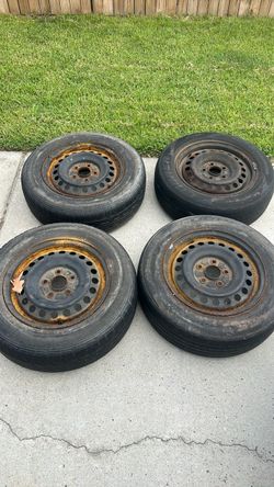 Tires on Steel Wheels 15”