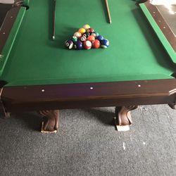 Pool Table And Dart Board