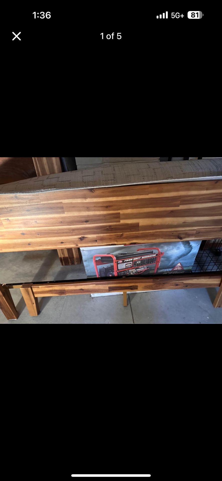 Bed Frame With Night Table