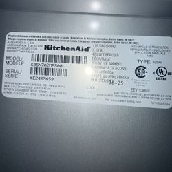 Kitchen Aid Refrigerator 