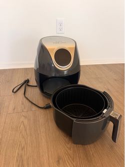 ✨ Princess House Vida Sana Pro-7 Air Fryer (Model 4579) ✨ Sleek Black & Gold Finish 🔥