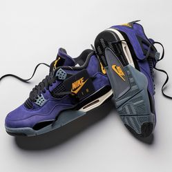 Air Jordan 4 Retro Lakers Sz 8 / 8.5 / 14