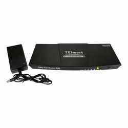 TESmart 2-Way Dual-Monitor KVM Switch - 4K 60Hz 4:4:4 USB 2.0 - 2-port HDMI