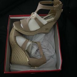 Guess Wedges and Guess White Dress