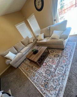 Living Space Set🛋️Easy Clean Material🫧Color Options🎨No Credit Needed💰Same Day Delivery🚚