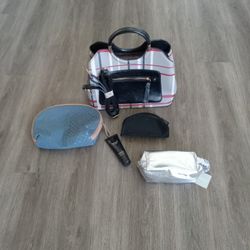 ♥ BRAND NEW Purse And Makeup Bags Bundle