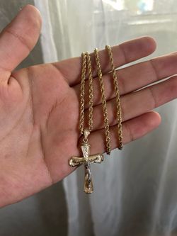 14k rompe chain solid gold