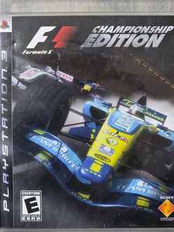 F1 CHAMPIONSHIP EDITION FOR PS3