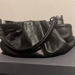 Chic Black Leather Victoria Secret HandBag 