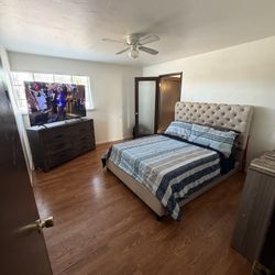 Queen Size Bed Set, Mattress, Box Spring, And Dresser 4 Sale (OBO!!!)