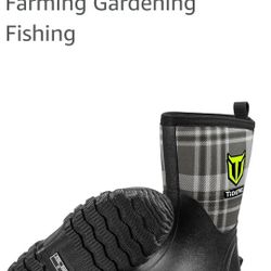 Tidewe Rubber Boots For Womer Insulated Waterproof  Size 6