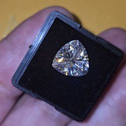 5 Carat Trillion Cut Super Sparkly White D Color VVS1 Clarity Moissanite Gemstone For Engagement Ring, Wedding, Anniversary, Birthday, Custome Jewelry