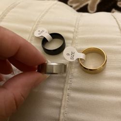 Mens Fashion Stainless Steel Wedding Band Size 9