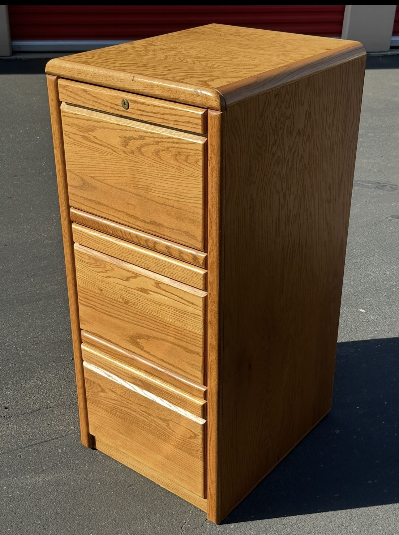 Vintage File Cabinet + Key