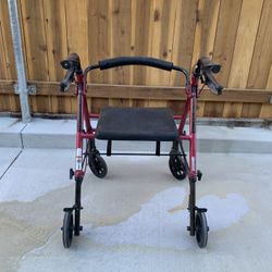 Walker with Seat and Brakes / Andador con asiento y frenos