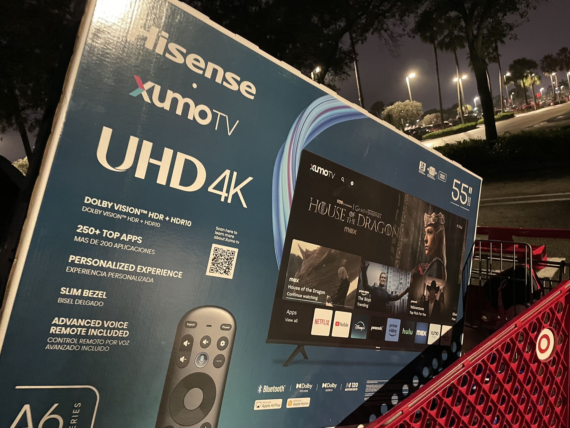 2 Brand New 55” Hisense A6 Series UHD 4k