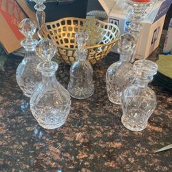 crystal liquor decanters 