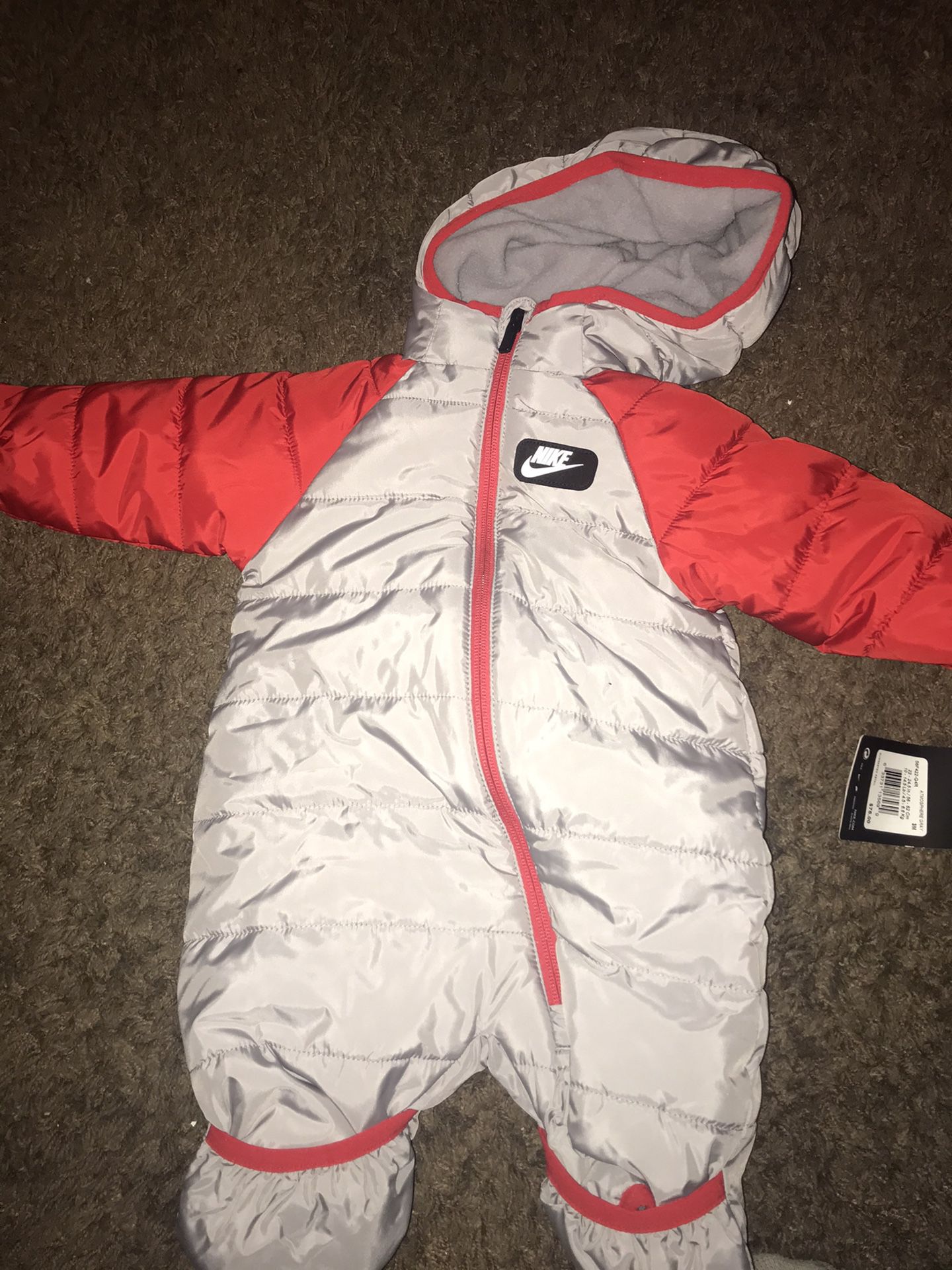 Nike snow suit 3 month old
