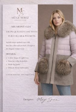 Luxury Real Fur & Wool Winter Coat – Ultra Warm – Water-Resistant – Clearance Sale (Limited Time) 