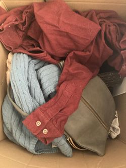 A ton of purses and clothing. Most of them one dollar