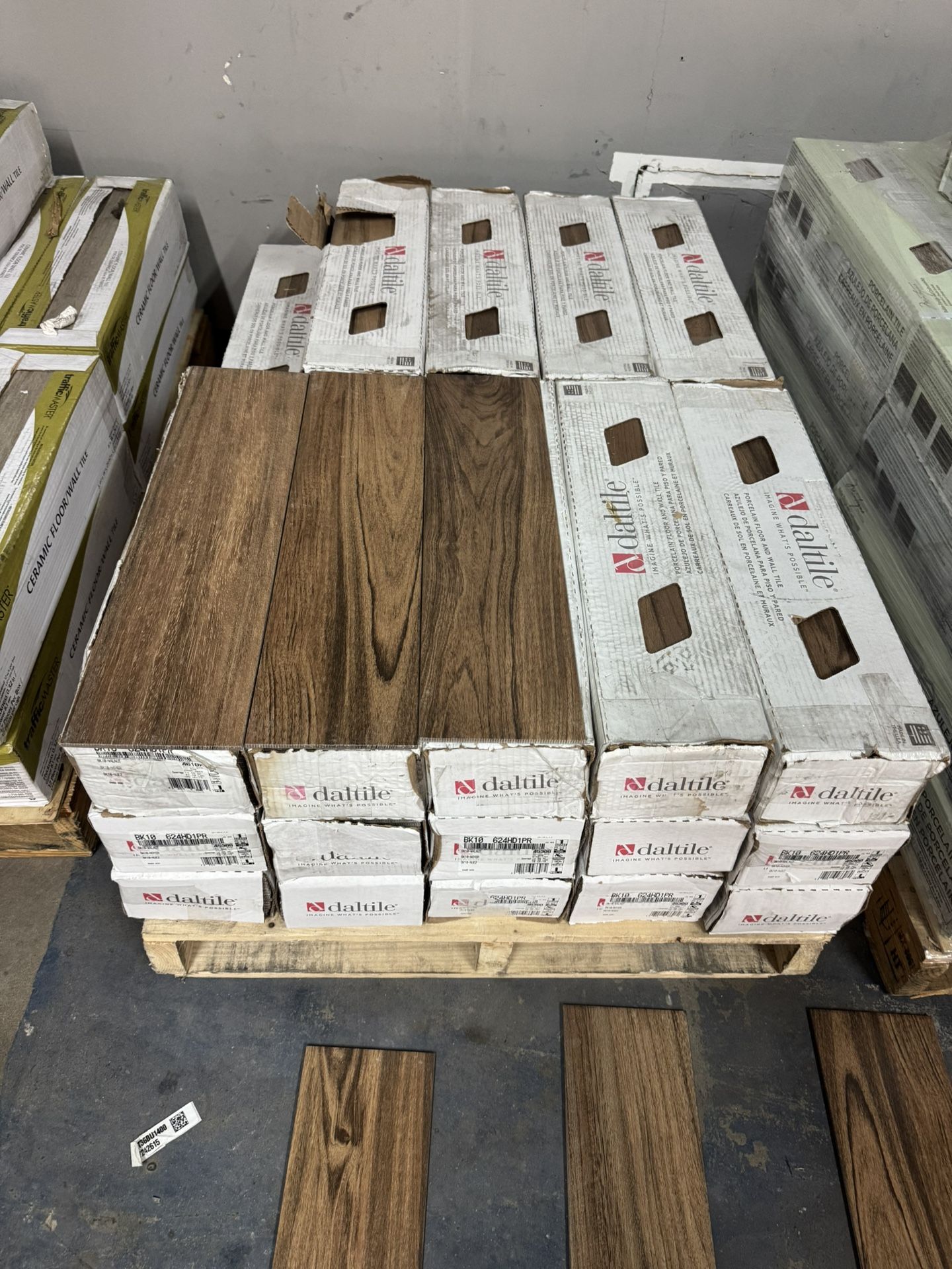 Daltile Baker Wood 6 in. x 24 in. Walnut Glazed Porcelain Floor and Wall Tile (14.55 sq. ft./Case