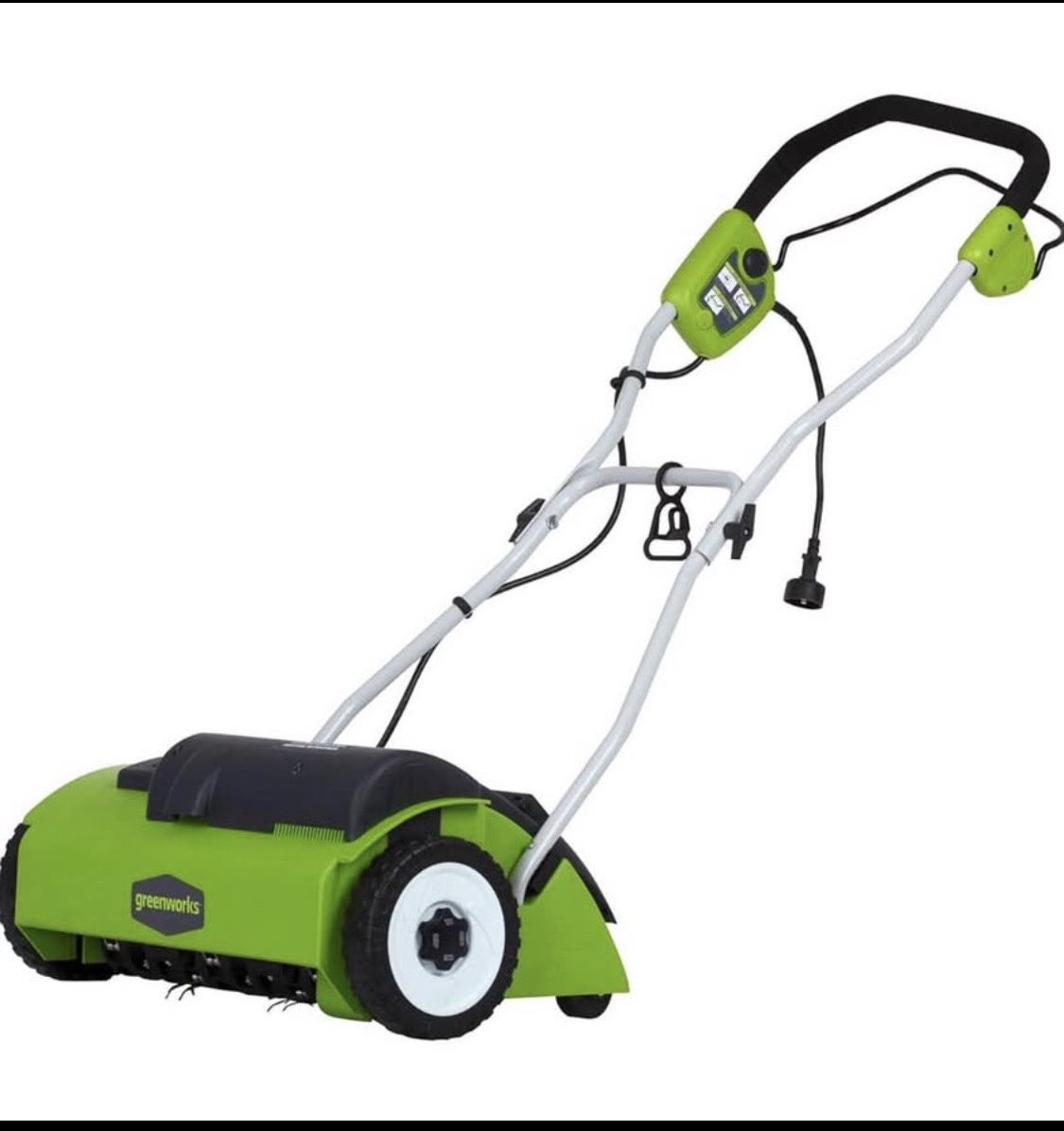 NEW! Greenworks 10 Amp 14” Corded Electric Dethatcher (Stainless Steel Tines)