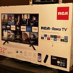 RCA 32” Roku Smart Tv With Original Box And Remote