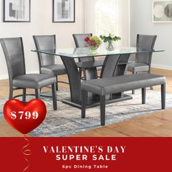 6 PC DINING TABLE 