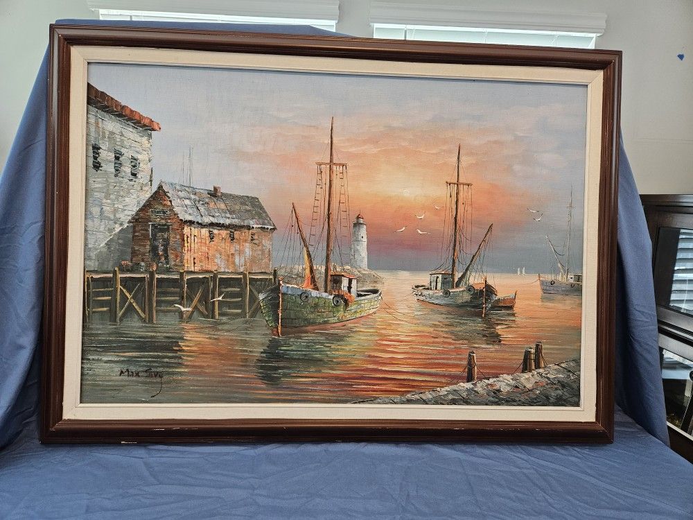 Original Signed Max Savy Painting