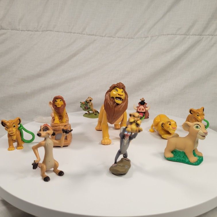 vintage disney lion king figures lot of 11 pieces