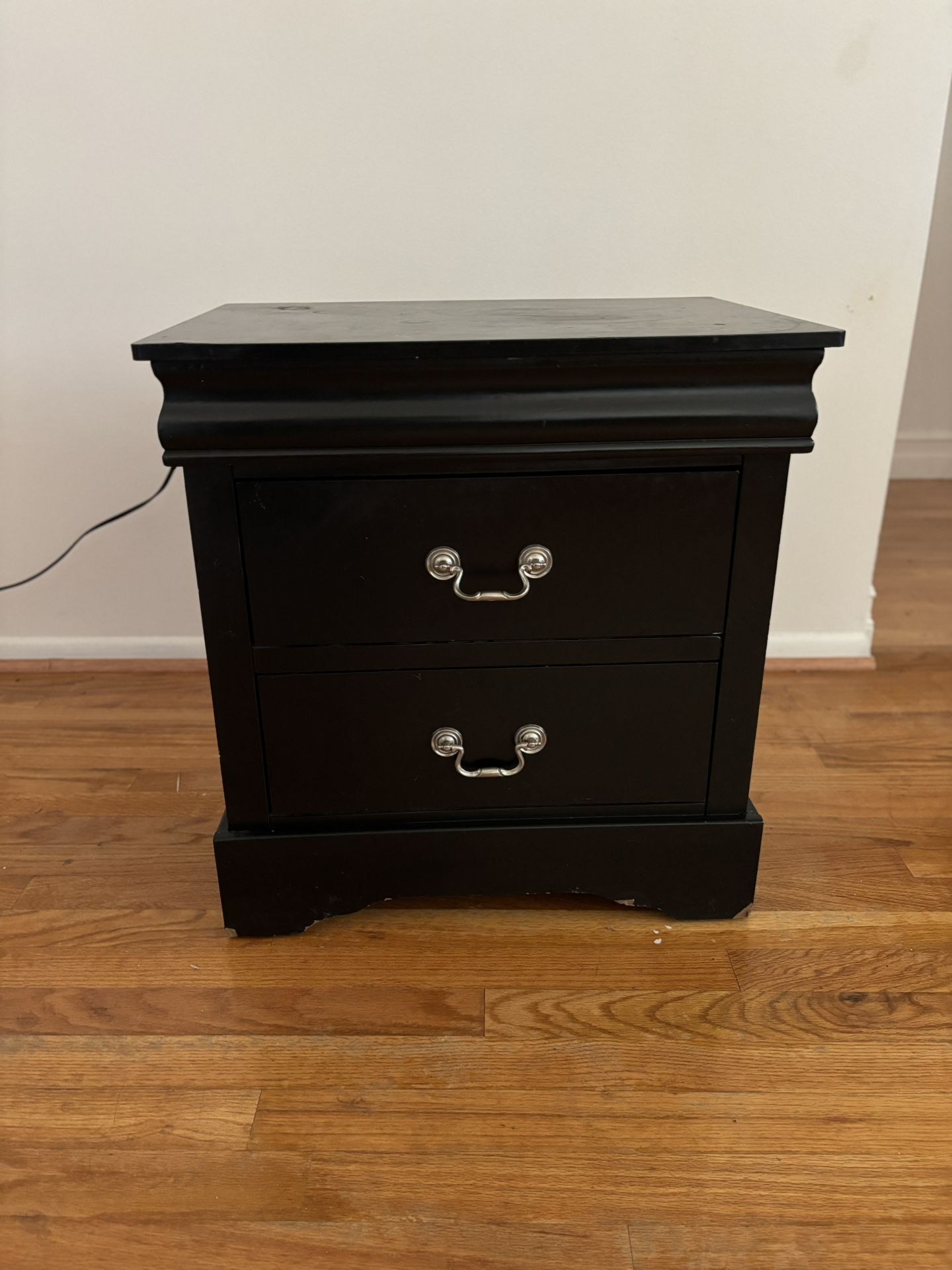 Black Bedside Table 