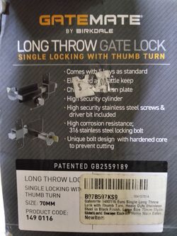 Gatemate lock