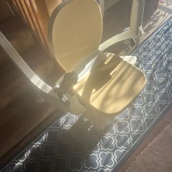 Stair lift chair and Railing curved around the Steps!