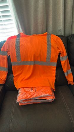 Safety orange shirts sizes L new