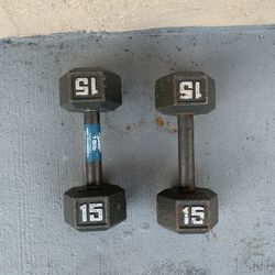 x2 15lb Dumbbells 