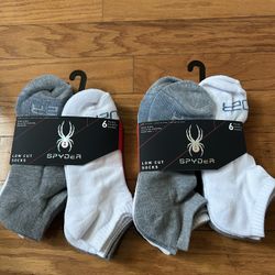 NWT Spyder Men’s Low Cut Socks 12 Pairs
