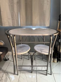 Table and chairs