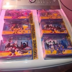 Six Brand New Inbox Transformer Cyberverse Action Figures Plus Funko Pops Whitney Houston And Jam Master Jay