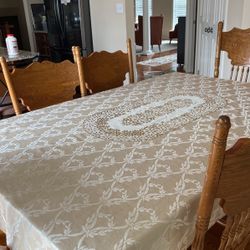 Dining Table with Six Chairs
