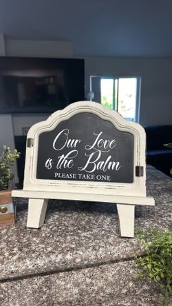 Wedding lip balm frame