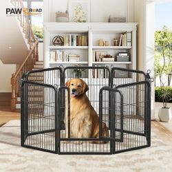 PAWZ Road Dog Crate Heavy Duty for Indoor & Outdoor,40 inch 8 Panels