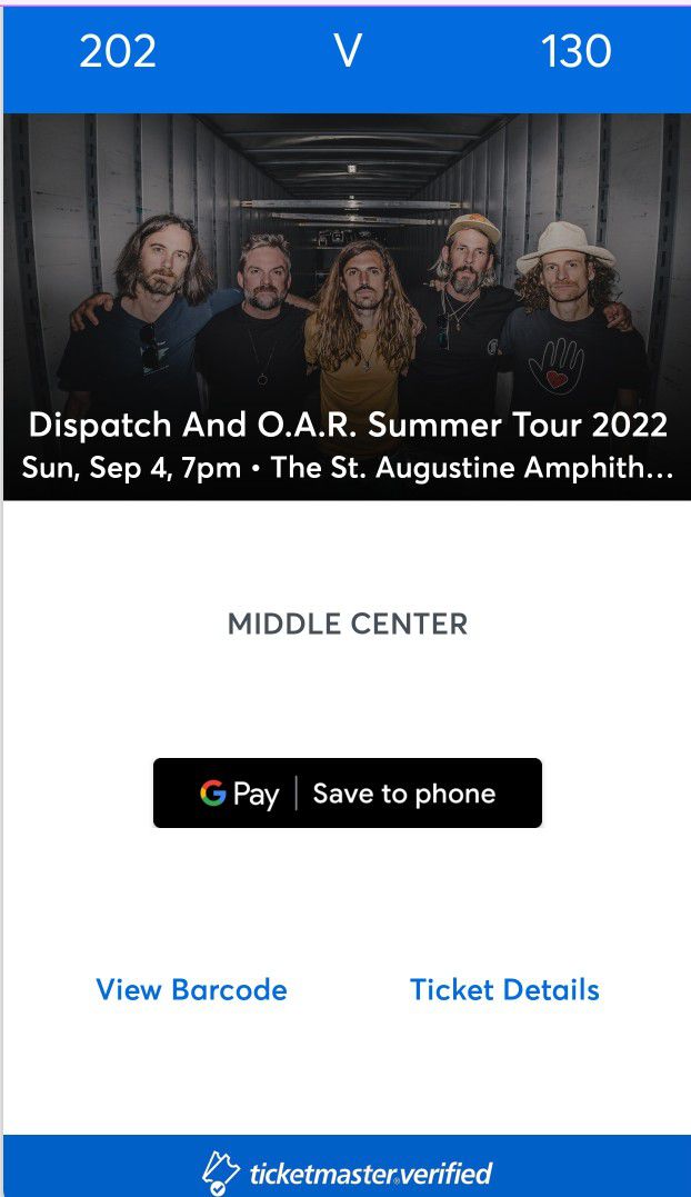 Dispatch And OAR - St Augustine  Sunday SEPT 4th