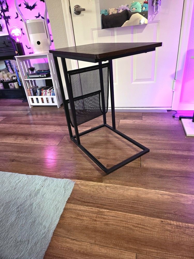 C-Shaped End Table