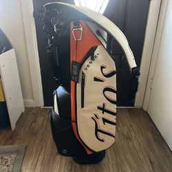 Titos Vodka X Vessel Player  Golf Bag/Stand Brand New w/Tags Limited Edition
