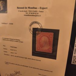 u.S.3 Cents rose Type 2 Used 