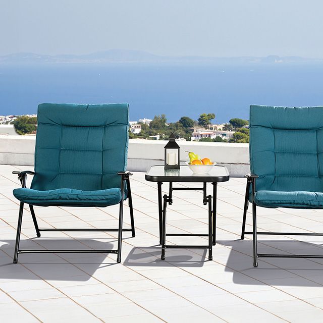 Bastia Teal Patio Set