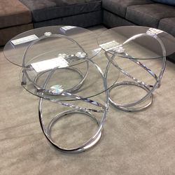 Coffee Glass Table (3pc) Set 