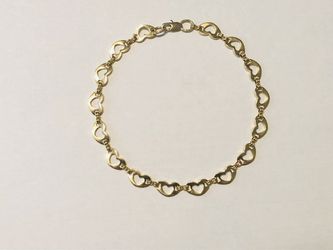18k gold (overlay) bracelet/anklet